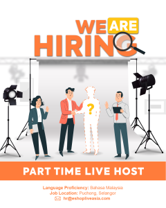 Do you enjoy live selling and trying to generate sizeable passive income? 📢

We are hiring part-time live host to connect with the audiences authentically and showcase products via live selling in real-time.

Visit more about our channel: https://lnkd.in/gsRCtVTE
